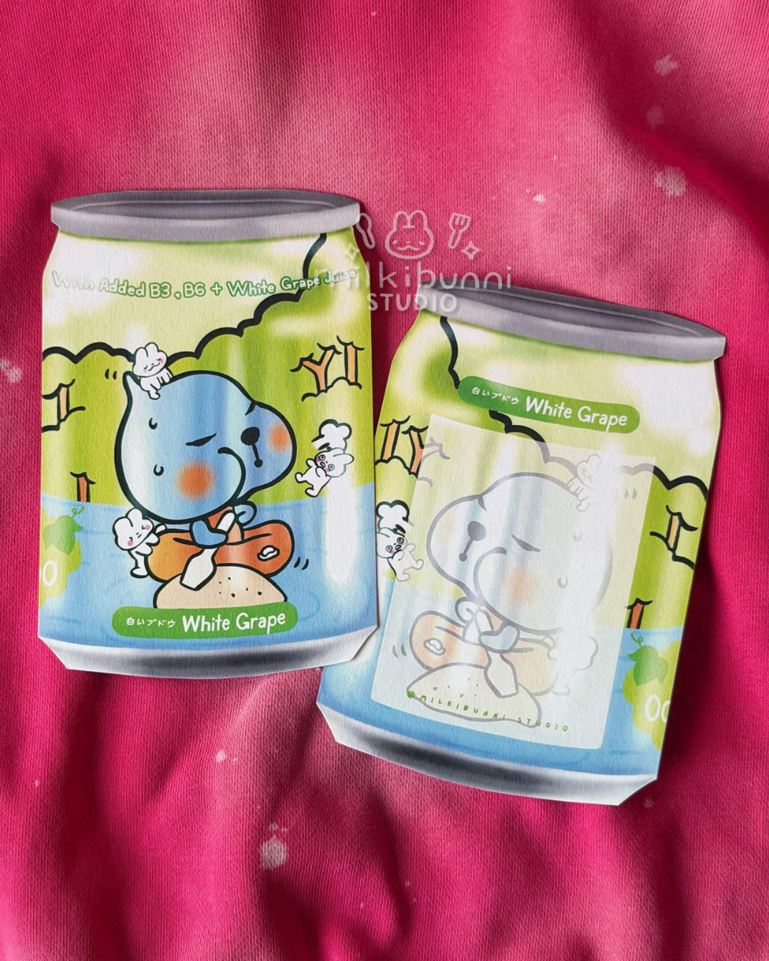 White Grape Drink Postcard