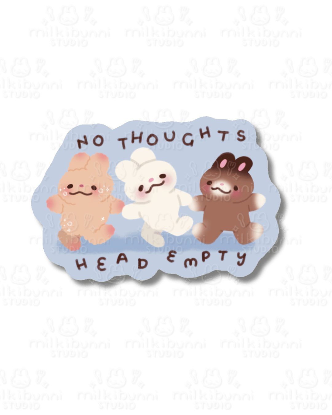 No Thoughts Head Empty Sticker