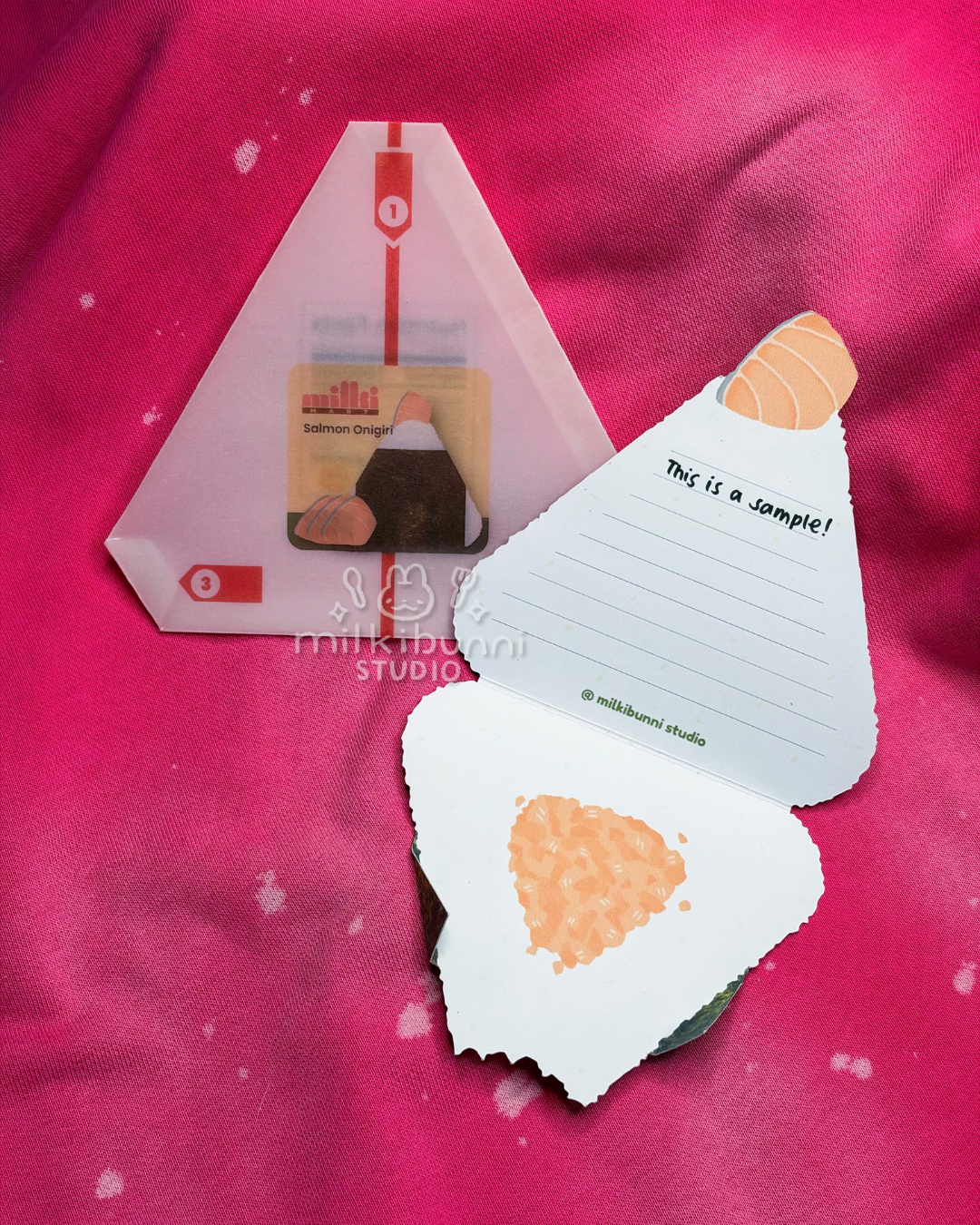 Salmon Onigiri Letter Set