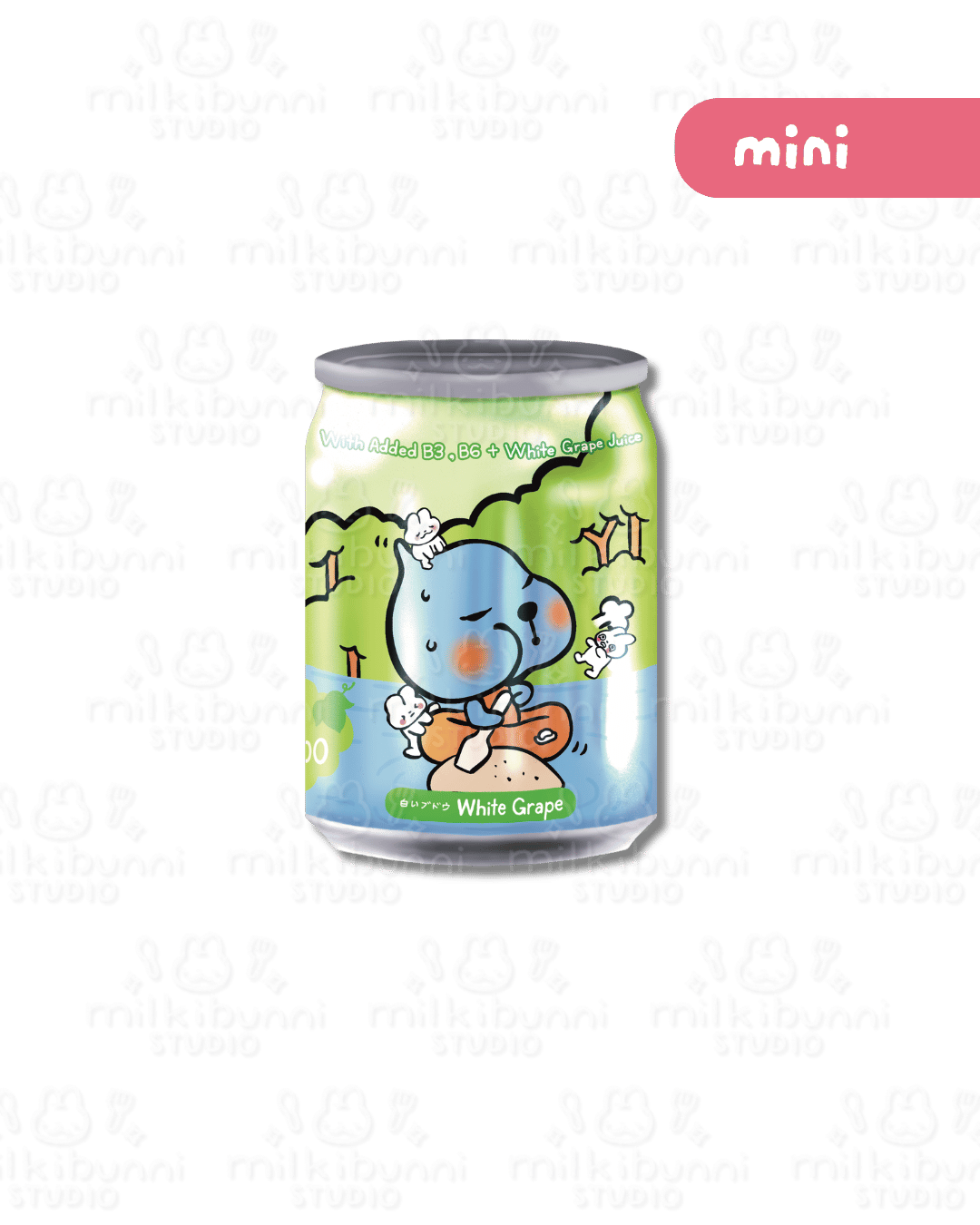 [Mini] White Grape Drink Sticker