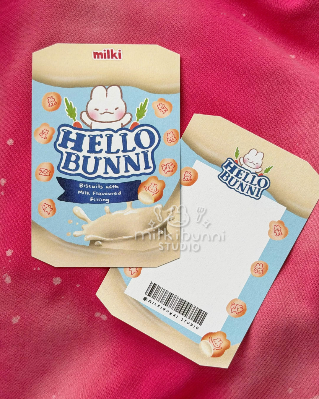 Hello Bunni Milk Biscuit Postcard