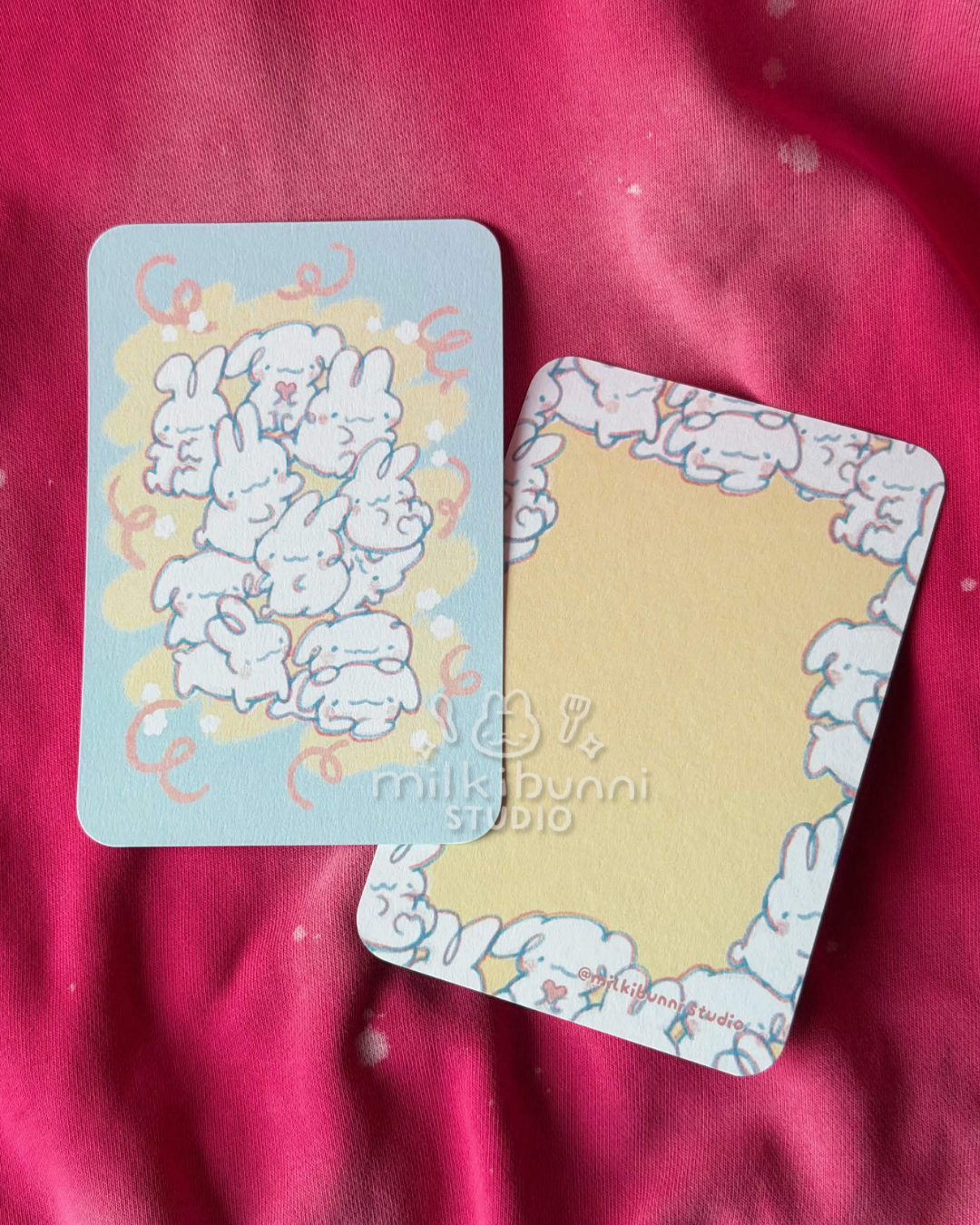Blue Doodle Bunni Postcard