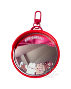 Convex Mirror Keychains: Classic Red