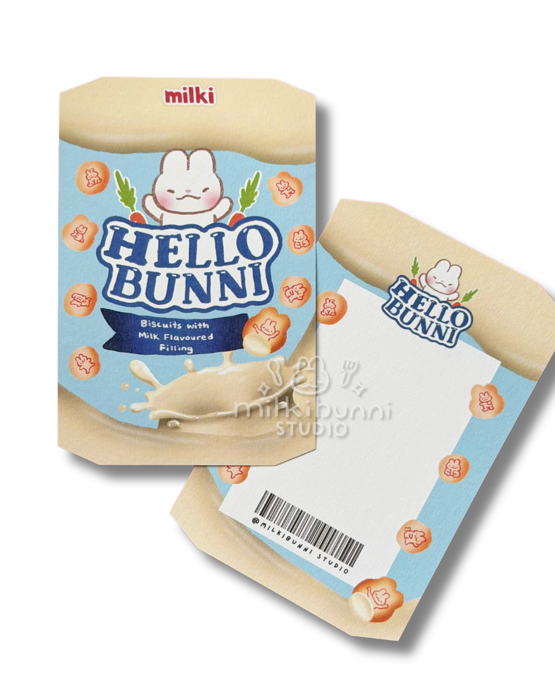 Hello Bunni Milk Biscuit Postcard