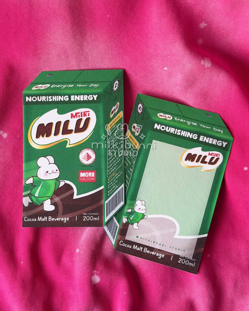 Milu Chocolate Malt Postcard