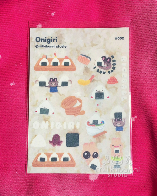[#002] Onigiri Sticker Sheet