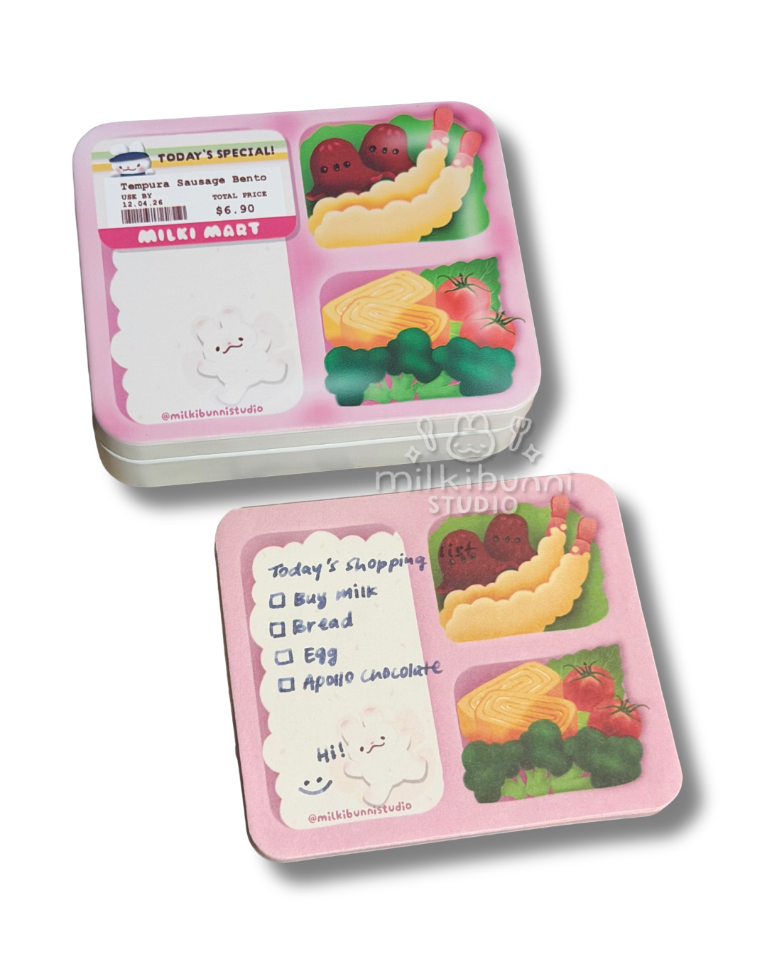 Lunch Bento Memopad & Tin Set