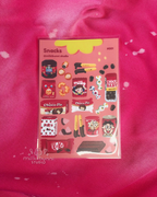 [#001] Snacks Sticker Sheet