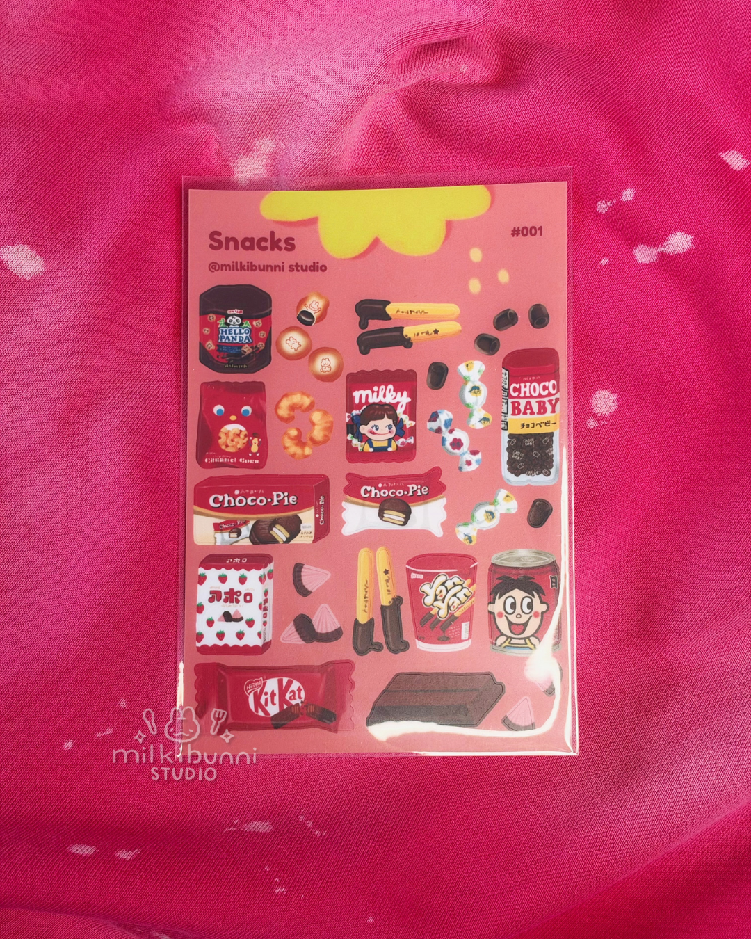 [#001] Snacks Sticker Sheet