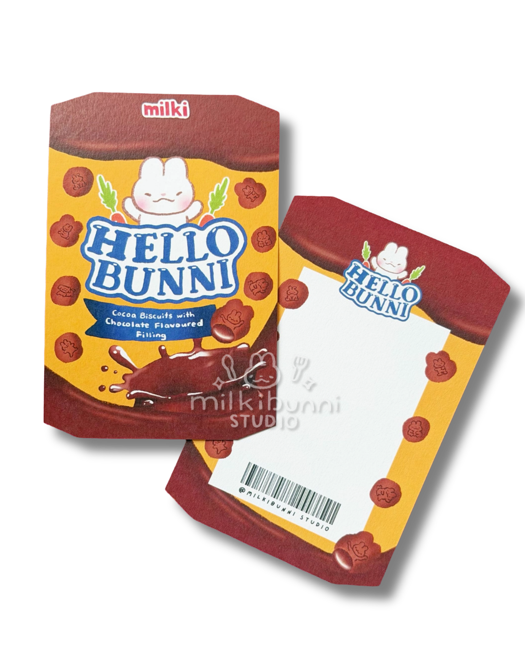 Hello Bunni Double Chocolate Biscuit Postcard