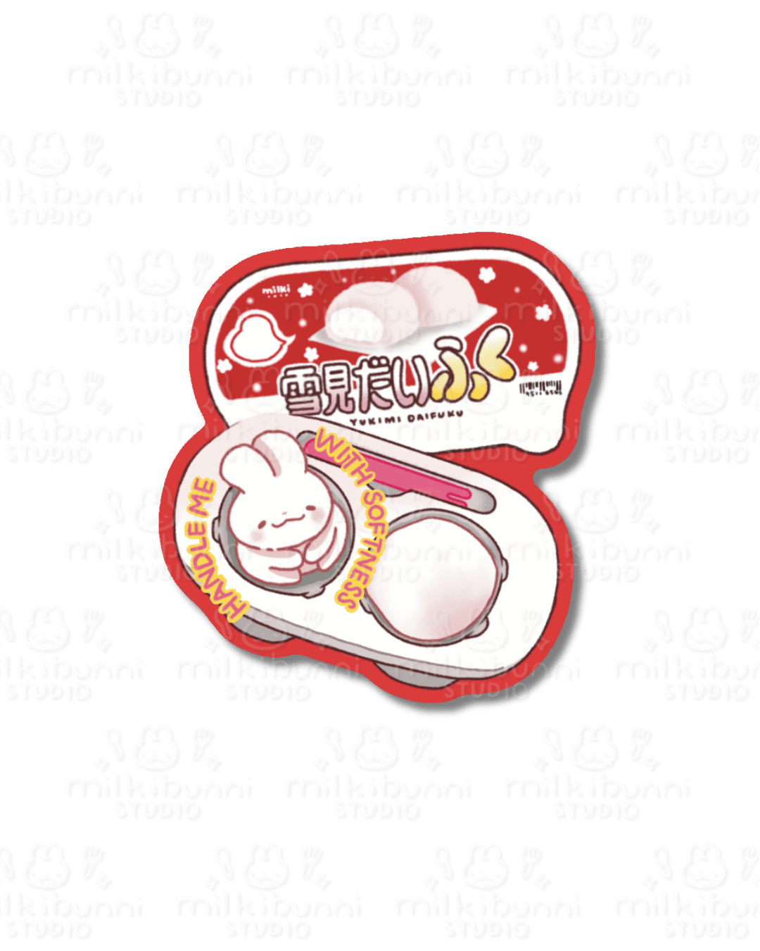 Vanilla Mochi Ice Cream Sticker