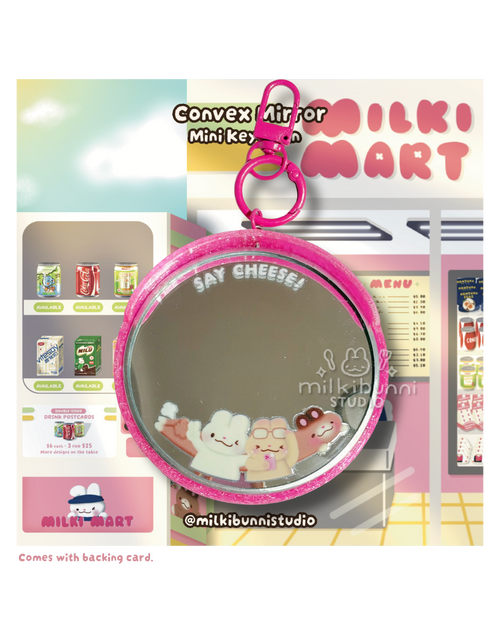 Convex Mirror Keychains: Candy Pop