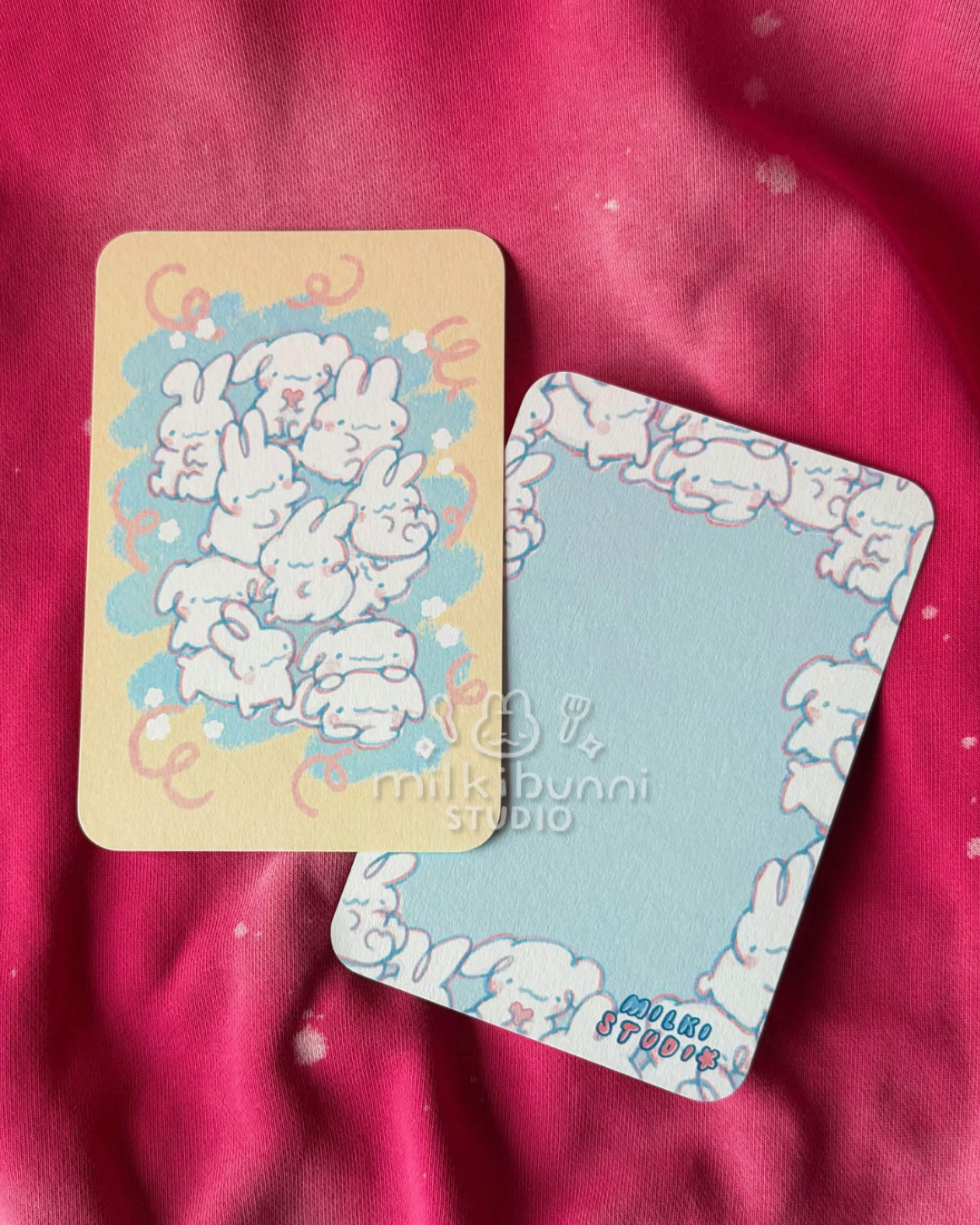 Yellow Doodle Bunni Postcard