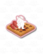 Back Strawberry Waffle Bunni Sticker