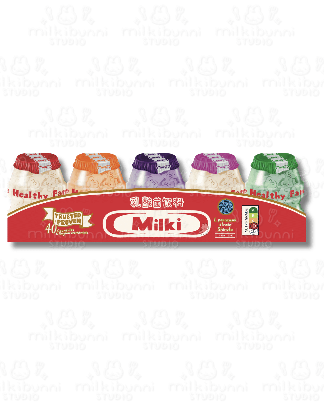 Cultured Milk Family Pack Sticker