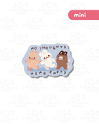 [Mini] No Thoughts Head Empty Sticker