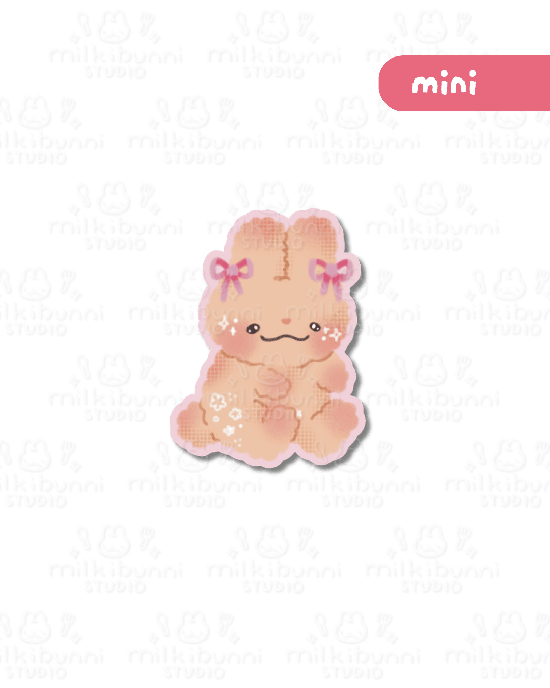 [Mini] Ribbon Bunni Sticker