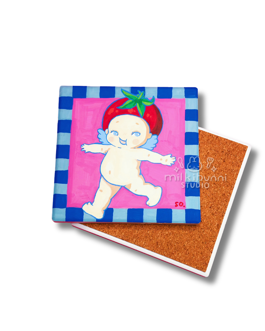 [Original Art] Kewpie Tomato Coaster