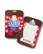 Hello Bunni Chocolate Biscuit Postcard