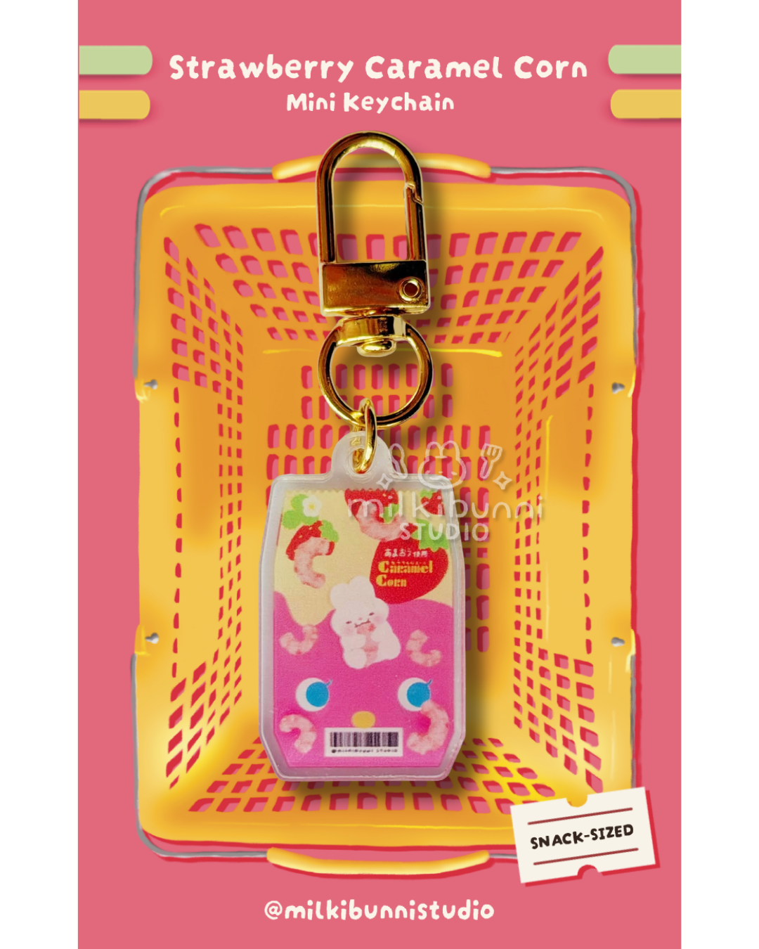 Caramel Corn Mini Keychain