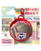 Convex Mirror Keychains: Classic Red