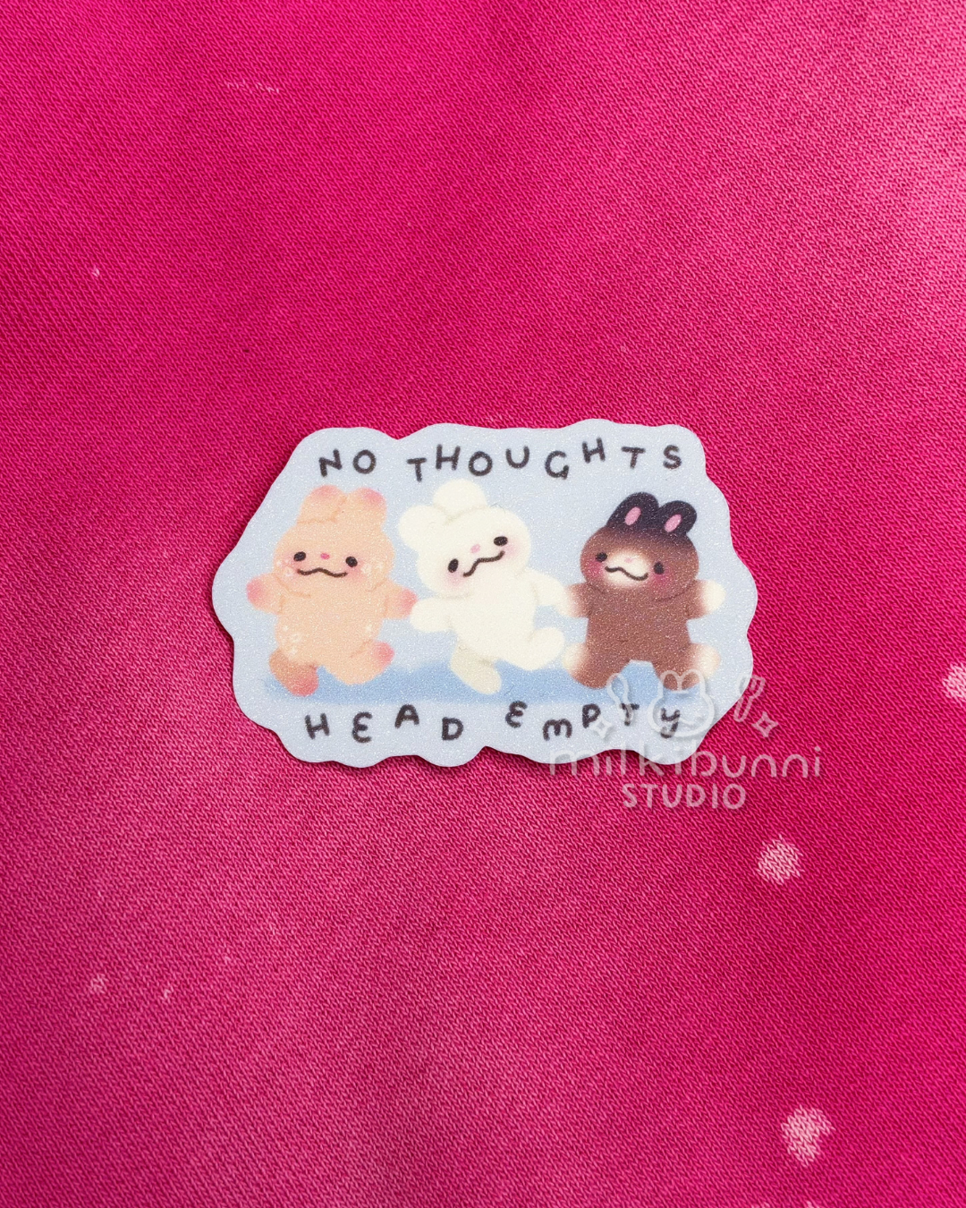 No Thoughts Head Empty Sticker