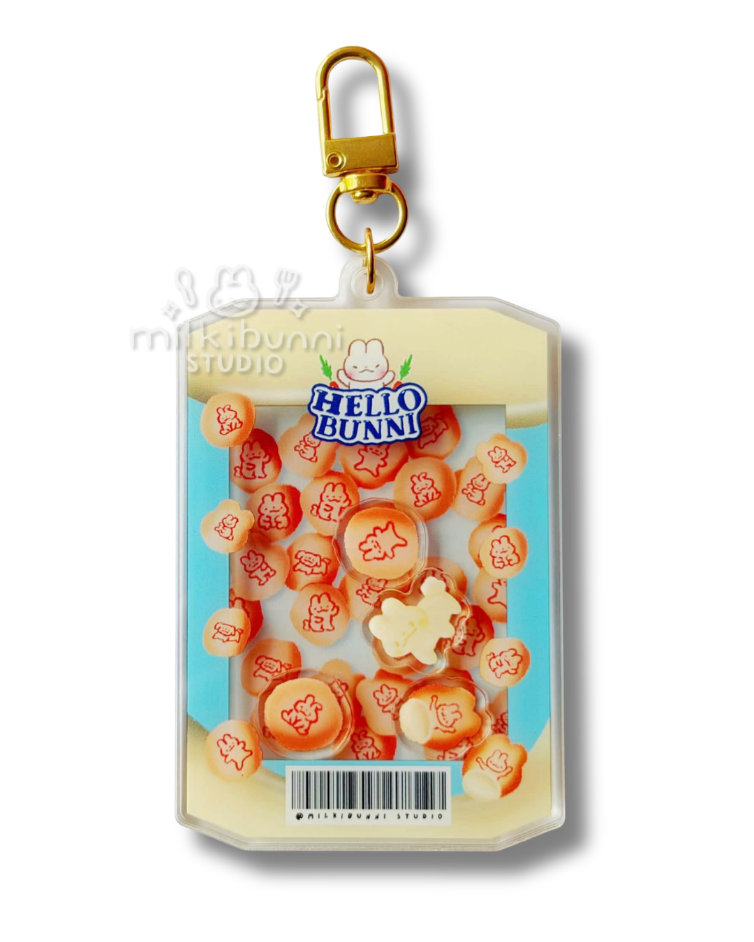 Hello Bunni Milk Biscuit Shaker Keychain