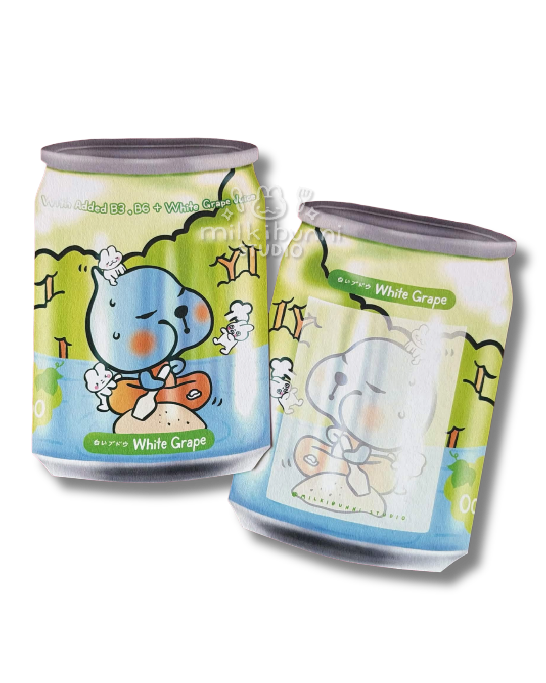 White Grape Drink Postcard